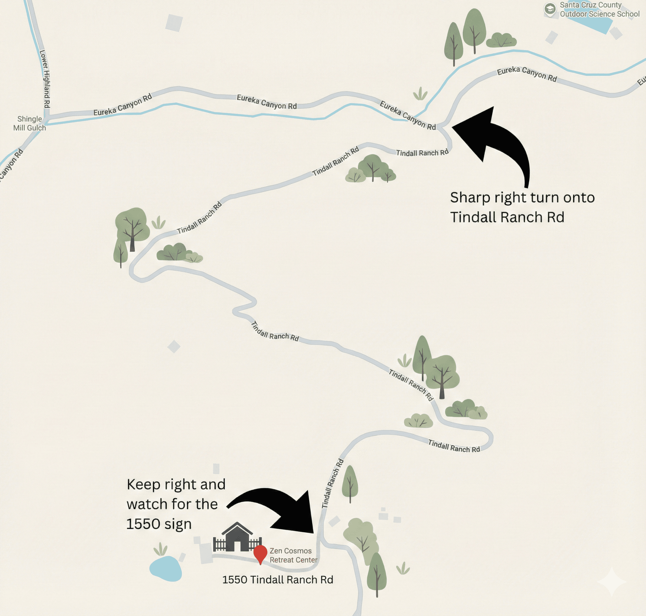 Zen Cosmos Retreat Center location